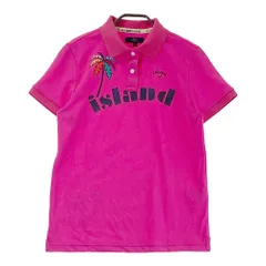サイズ：L CALLAWAY キャロウェイ  半袖ポロシャツ ISLANDプリント  ピンク系 [240101421232] ゴルフウェア レディース ストスト