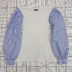 ◇ ⊃ UNITED ARROWS ユナイテッドアローズ シンプル 半袖 バルーンスリーブカットソー サイズ150 ホワイト系 レディース E  【1508060023094】