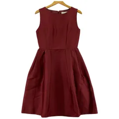 Chesty チェスティ ノースリーブ Aカラーワンピース size0/ワインレッド