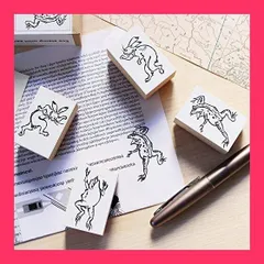 【スタッフおすすめ！】スタンプ かわいい はんこ 木製 ゴム印 セット 鳥獣戯画 おもしろ文具 蛙 カエル 兎 うさぎ 付箋 カード 日本製 プレゼント (49)