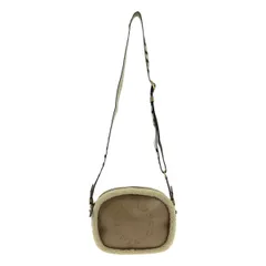 【美品】  STELLA McCARTNEY / ステラマッカートニー | Small Camera Bag Fff & Alter Mat / レザー ボア ロゴ ショルダーバッグ | ベージュ | レディース