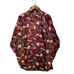 90s〜　CHAPS Ralph Lauren Leafpattershirt