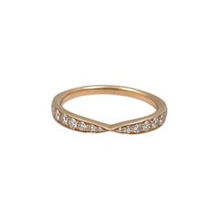 【TIFFANY&Co.】ティファニー ハーモニー リング・指輪 K18ピンクゴールド レディース 750 ダイヤモンド 6号