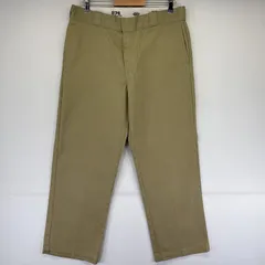 古着 ディッキーズ Dickies ワークパンツ 874 オリジナルフィット テーパード チノパン w36 L30  ベージュ メンズ