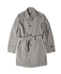 グリーン ラベル リール 릴렉싱 Green Label Relaxing チェック ベルト コート