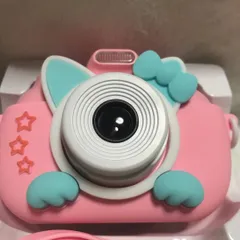こどもカメラ♡キッズカメラ♡ピンク色　ねこデザイン