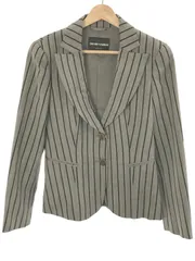 EMPORIO ARMANI エンポリオアルマーニ 10SS ウールストライプセットアップスーツ グレー ジャケット40/スラックス38のサムネイル