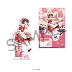 Touhou Project Hanafuda pattern acrylic stand (Hakurei Reimu)