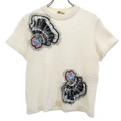 Emilio Pucci エミリオプッチ イタリア製 半袖 メッシュ Tシャツ USA4 白 レディース 古着