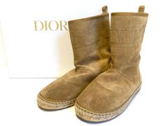 Christian Dior クリスチャンディオール ムートンブーツ DIOR GRANVILLE KCI659SSHS26U ＃36 23cm ブラウン ショートブーツ  レディース