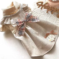 モカ様専用　ハンドメイド犬服♡♡エプロンワンピ♡♡