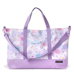 マチ付き レッスンバッグ 大きめ ショルダー STYLE] 手提げバッグ 絵本袋 CANDY トートバッグ かわいい [COLORFUL 女の子