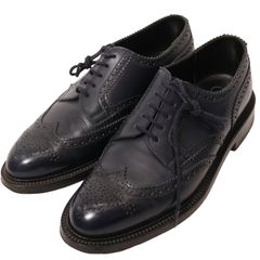 J.M. WESTON / 588 WING TIP LEATHER SHOES ジェイエムウエストン ウィングチップ ブローグ レザー シューズ ドレスシューズ ビジネスシューズ 表記サイズ5.5 D　【2405】