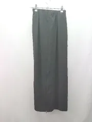 ◇ collagegallardagalante ジップ エレガント カジュアル ロング丈 タイト スカート サイズFREE ブラック レディース E  【1309040084506】