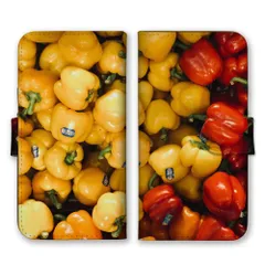 iPhone14ProMax ケース 手帳型 アイフォン14 プロマックス スマホケース 携帯ケース 野菜 ベジタブル パプリカ キャベツ ジャガイモ カボチャ トマト 面白い ヘルシー 写真 カラー01