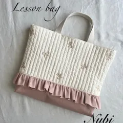 Mimosa⭐︎様確認用 ヌビバッグ ギャザーフリル ヌビトートバッグ A4 - メルカリ