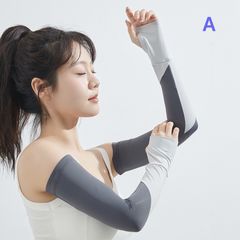 アームカバー UVカット レディース 接触冷感 UV腕カバー UPF50+ ロング丈 日焼け防止 吸汗速乾 紫外線対策 スポーツ/運転用/自転車 男女兼用