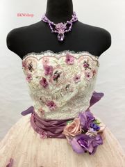 ＜現品限り＞used　カラードレス　ライトパープル　Rola 　結婚式　　お色直し　パーティー　演劇　芝居　コスプレ　ステージ　ダンス　舞台　レイヤー