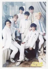 【中古】生写真(男性) 超特急/集合(7人)/全身・座り・衣装白・ネクタイ・センタータクヤ.左手リョウガの肩/「超特急 LIVE TOUR 2016 Synchronism～Body ＆ Groovin’～」生写真セット 第14弾