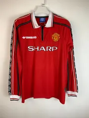 マンチェスターユナイテッド　アウェイユニフォーム　長袖　1998 ☆マンチェスターユナイテッド 長袖 1998-1999 HOME #7ベッカム