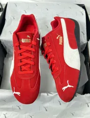 新品未使用 プーマ スピードキャット オージー SpeedCat OG ドライビングシューズ スニーカー 398846 スウェード Puma スエード メンズ レディース ユニセックス 赤です