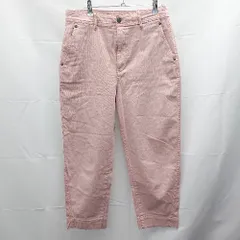 ◇ GAP ギャップ 股上深め　カラー　デニム　２１春 ハイライズ　バレル　カーキ　パンツ サイズ10 サーモンピンク 女 E  【1301260040638】