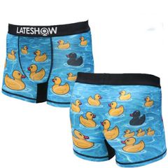 LATESHOW レイトショー ボクサーパンツ 下着 メンズ パンツ ブランド おしゃれ かわいい おもしろい おもしろ 人気 派手 カラフル 総柄 前開き GAL NEK プレゼント ギフト 8001146(【P】DUCK_US)