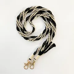 【ハンドメイド】マクラメ　ショルダーストラップ　スマホショルダー用