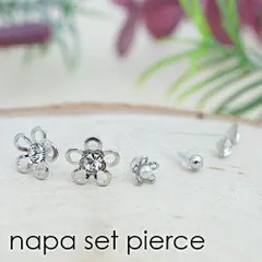 ピアス レディース 金属アレルギー対応 樹脂製ポスト スタッド 豪華6点セット オープンカメリア お花型 ストーンセット ボール 玉 ミニフラワー シルバー ピンクゴールド 普段使い お仕事 メール便 送料無料 秋冬 大人気