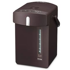 アイリスオーヤマ 電気ポット マイコン式 3L 安全ロック機能 カカオブラウン