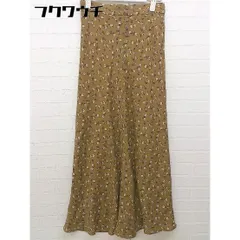 ◇ COCO DEAL ココディール 総柄 ロング フレア スカート サイズ2 ブラウン レディース 【中古】 【1103240008481】