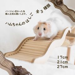【１７ｃｍ現在】【セット割あり／送料無料】ハムスター はしご ステップ 小動物 おもちゃ 齧り木 波形 ケージ内装 飾り 天然木製 階段 遊び場 休息場 運動 【はしごだけの場合定形外】【SETの場合宅急便】