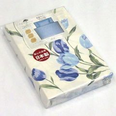 新品】西川 掛け布団カバー ピローケース2枚モアアンジュール ブルー 
