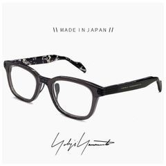 【新品】 ヨウジ ヤマモト メガネ 日本製 19-0103 1 c01 Yohji Yamamoto 鯖江 メンズ 眼鏡 スクエア ウェリントン 型 黒縁 黒ぶち フレーム ダミーレンズ発送