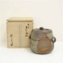 唐津水指 水差 変形 三角 木箱 耳付き 茶道具 茶器 お稽古 - メルカリ