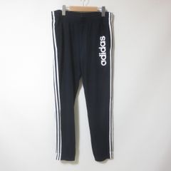 C782　adidas　アディダス　ブラック　パンツ　ロゴ　スウエット