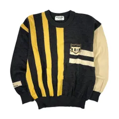 MUNSINGWEAR マンシング デザイン ウールニット セーター L/グレー アイボリー