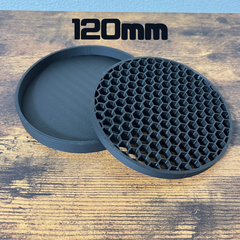 受け皿　1個　黒 【マットな質感】【シンプル】【120mm】/ 3Dプリンター受け皿 円形