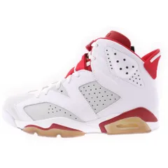 NIKE (ナイキ) AIR JORDAN 6 RETRO ALTERNATE91 ジョーダン 6 レトロ オルタネイト91 ハイカットスニーカー ホワイト/ジムレッド/ピュアプラチナ US9/27cm 384664-113