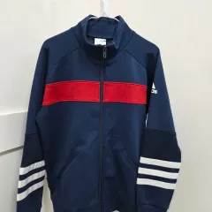 140 男児 adidas(アディダス) ネイビー/レッド トラック ジャケット ジャージ