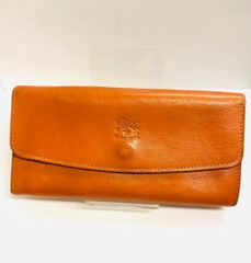 (2054)IL BISONTE 本革レザー　長財布　キャメル