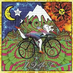 ブロッターアートのアルバート・ホフマン 自転車の日（Bicycle Day