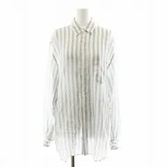 メゾンマルジェラ 1 Maison Margiela 1 シャツ ブラウス 長袖 ストライプ柄 36 白 ホワイト S29DL0171 /AN35のサムネイル