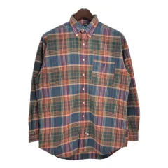 90年代 RALPH LAUREN ラルフローレン BLAIRE 長袖ボタンダウンシャツ チェック マルチカラー(メンズ M)中古 古着 T7996