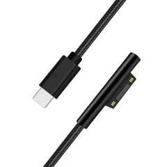【在庫セール】充電ケーブル ナイロン Type-C to Surface 急速充電ケーブル PD対応 1.8m マイクロソフト サーフェス 充電用 【45W/15V以上のPD充電器が必要】 Surface Surface Pro 8/7/6/5/4/3/Pro