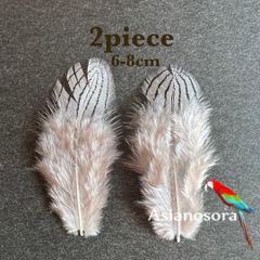 ◾️⭐︎【SS9】2枚セット 羽根 フェザー 鳥 パーツ 材料 アクセサリー 素材