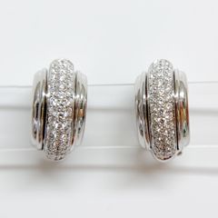 【中古】PIAGET ピアジェ　K18イヤリング　ポセション　ダイヤモンド　750WG