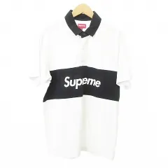 supreme ポロシャツ　Mサイズ Supreme（シュプリーム）ポロシャツ グレー サイズ:S メンズ
