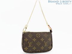 【未使用】ルイヴィトン　LOUIS VUITTON　モノグラム　ミニ ポシェット アクセソワール　アクセサリーポーチ　ハンドポーチ　ダークブラウン　M58009