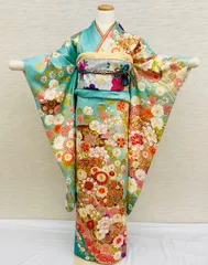 振袖フルセット、正絹振袖セット、半襟重ね衿、帯揚げ帯締め、袋帯、襦袢② 振袖 帯揚げ 正絹 絞り 成人式 重ね衿 3点セット 前撮り 帯揚げ